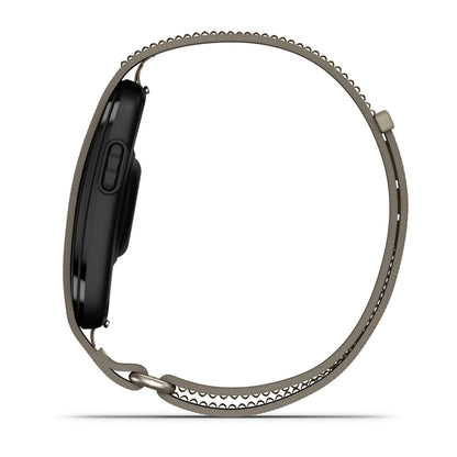 Garmin CIRQA Smart Band French Grey - button side